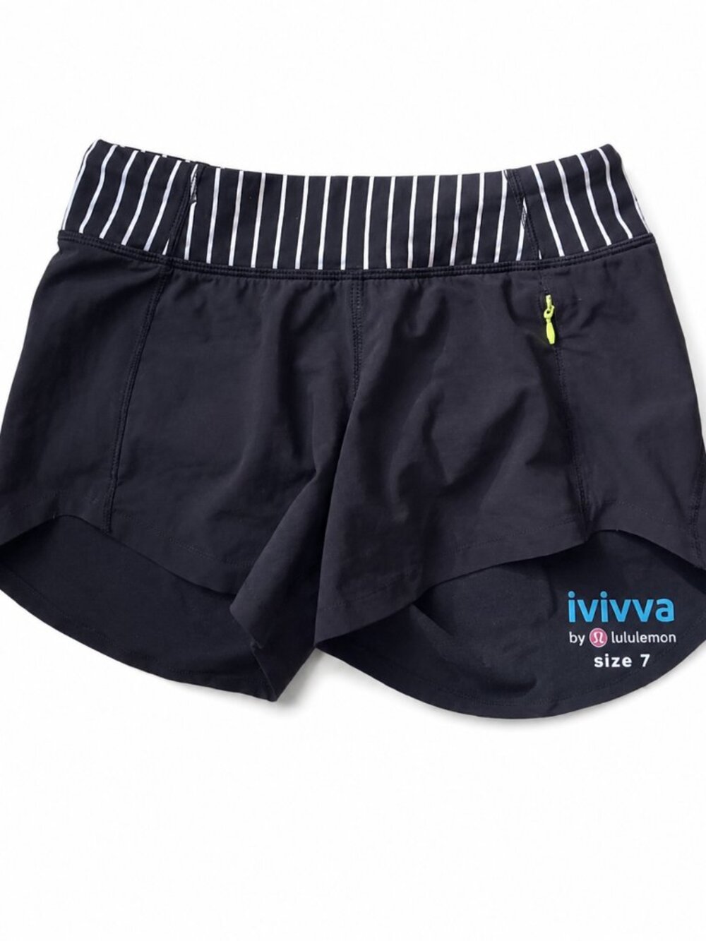 Ivivva Girl by Lululemon 🍋Lightweight black shorts with side pocket size 7
